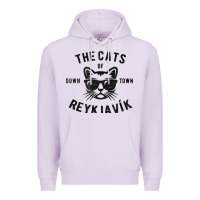 Lilac cats of downtown reykjavik t shirt Premium Hoodie - linhVisuals