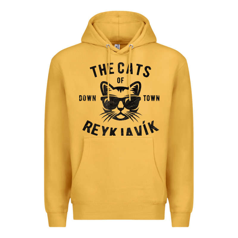 Cats Of Downtown Reykjavik T Shirt Premium Hoodie by linhVisuals | Teevron