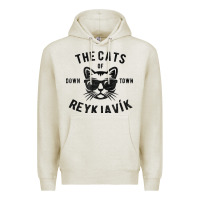 Oatmeal Heather cats of downtown reykjavik t shirt Premium Hoodie - linhVisuals
