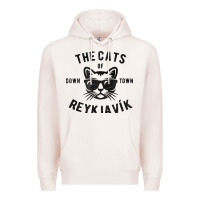 Pale Pink cats of downtown reykjavik t shirt Premium Hoodie - linhVisuals