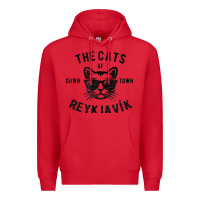 Red cats of downtown reykjavik t shirt Premium Hoodie - linhVisuals