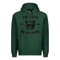 Sports Green cats of downtown reykjavik t shirt Premium Hoodie - linhVisuals