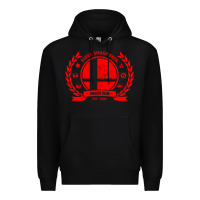 Black super smash bros smash club Premium Hoodie - linhVisuals