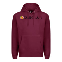 Burgundy University of Maryland, College Park, Premium Hoodie - linhVisuals