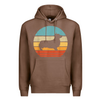 Chestnut corgi retro vintage 60s 70s sunset dog lovers men women t shirt Premium Hoodie - linhVisuals