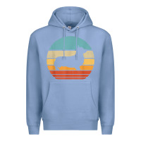 Colony Blue corgi retro vintage 60s 70s sunset dog lovers men women t shirt Premium Hoodie - linhVisuals