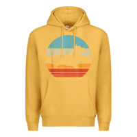 Mustard corgi retro vintage 60s 70s sunset dog lovers men women t shirt Premium Hoodie - linhVisuals