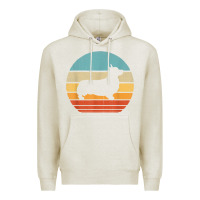 Oatmeal Heather corgi retro vintage 60s 70s sunset dog lovers men women t shirt Premium Hoodie - linhVisuals
