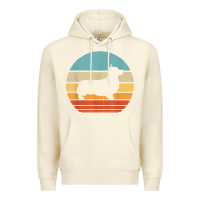 Sandshell corgi retro vintage 60s 70s sunset dog lovers men women t shirt Premium Hoodie - linhVisuals
