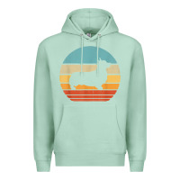 Seafoam corgi retro vintage 60s 70s sunset dog lovers men women t shirt Premium Hoodie - linhVisuals