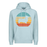 Blue Mist corgi retro vintage 60s 70s sunset dog lovers men women t shirt Premium Hoodie - linhVisuals