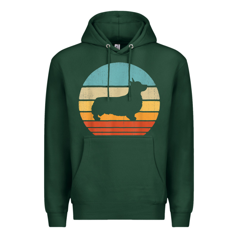 Corgi Retro Vintage 60s 70s Sunset Dog Lovers Men Women T Shirt Premium Hoodie by linhVisuals | Teevron