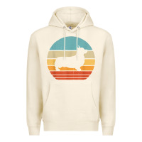 Tofu corgi retro vintage 60s 70s sunset dog lovers men women t shirt Premium Hoodie - linhVisuals