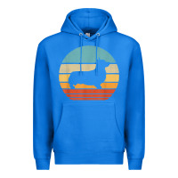 True Royal corgi retro vintage 60s 70s sunset dog lovers men women t shirt Premium Hoodie - linhVisuals