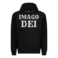 Black imago dei image of god christian t shirt reformed jesus Premium Hoodie - linhVisuals