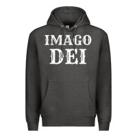 Charcoal Heather imago dei image of god christian t shirt reformed jesus Premium Hoodie - linhVisuals