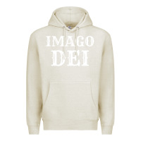 Oatmeal Heather imago dei image of god christian t shirt reformed jesus Premium Hoodie - linhVisuals