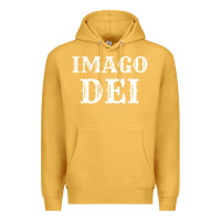 Mustard imago dei image of god christian t shirt reformed jesus Premium Hoodie - linhVisuals
