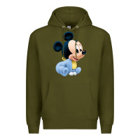 Army Green baby micke  mouse Premium Hoodie - linhVisuals
