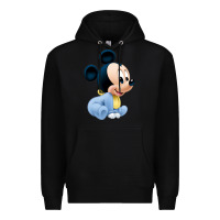 Black baby micke  mouse Premium Hoodie - linhVisuals