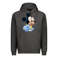 Charcoal Heather baby micke  mouse Premium Hoodie - linhVisuals