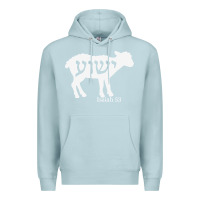 Blue Mist isaiah 53 lamb yeshua jesus t shirt Premium Hoodie - linhVisuals