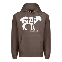Coffee isaiah 53 lamb yeshua jesus t shirt Premium Hoodie - linhVisuals
