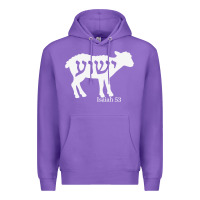 Purple isaiah 53 lamb yeshua jesus t shirt Premium Hoodie - linhVisuals