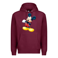 Burgundy micke mouse Premium Hoodie - linhVisuals