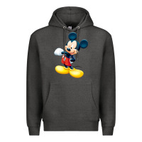Charcoal Heather micke mouse Premium Hoodie - linhVisuals