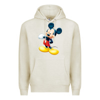 Oatmeal Heather micke mouse Premium Hoodie - linhVisuals
