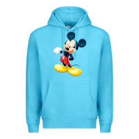 Ocean Blue micke mouse Premium Hoodie - linhVisuals