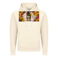 Vintage Artic mess bun mama with sunflowers and colorful leopard license plate Vintage Hoodie - BarkalooDesign