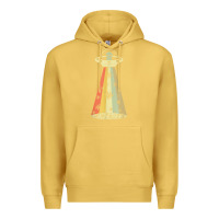 Antique Gold vintage alien weed pot leaf ufo abduction marijuana cannabis t shirt Premium Hoodie - linhVisuals