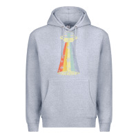 Heather Grey vintage alien weed pot leaf ufo abduction marijuana cannabis t shirt Premium Hoodie - linhVisuals