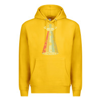 Lemon vintage alien weed pot leaf ufo abduction marijuana cannabis t shirt Premium Hoodie - linhVisuals