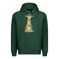 Vintage Alien Weed Pot Leaf Ufo Abduction Marijuana Cannabis T Shirt Premium Hoodie | Teevron
