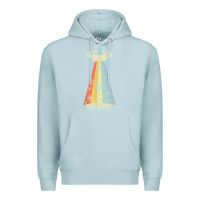 Blue Mist vintage alien weed pot leaf ufo abduction marijuana cannabis t shirt Premium Hoodie - linhVisuals