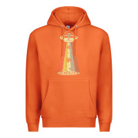 Carrot vintage alien weed pot leaf ufo abduction marijuana cannabis t shirt Premium Hoodie - linhVisuals