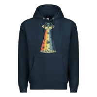 Vintage Alien Weed Pot Leaf Ufo Abduction Marijuana Cannabis T Shirt Premium Hoodie | Teevron