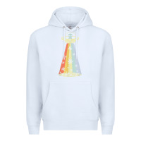 White vintage alien weed pot leaf ufo abduction marijuana cannabis t shirt Premium Hoodie - linhVisuals
