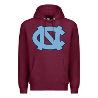 Burgundy north carolina Premium Hoodie - linhVisuals