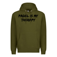 Army Green padel is my therapy Premium Hoodie - linhVisuals