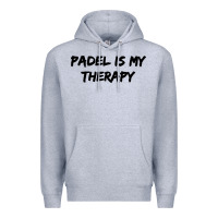 Heather Grey padel is my therapy Premium Hoodie - linhVisuals