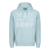Blue Mist retro edm wait for the drop house dj trance wash t shirt Premium Hoodie - linhVisuals