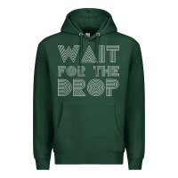 Sports Green retro edm wait for the drop house dj trance wash t shirt Premium Hoodie - linhVisuals