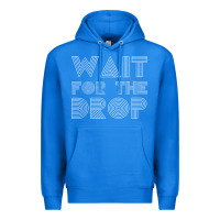 True Royal retro edm wait for the drop house dj trance wash t shirt Premium Hoodie - linhVisuals