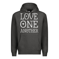 Charcoal Heather love one another jesus quote christian t shirt Premium Hoodie - linhVisuals