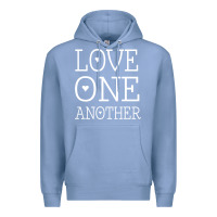 Colony Blue love one another jesus quote christian t shirt Premium Hoodie - linhVisuals