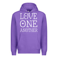 Purple love one another jesus quote christian t shirt Premium Hoodie - linhVisuals